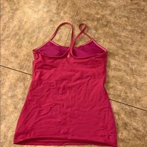 Workout tank built in bra